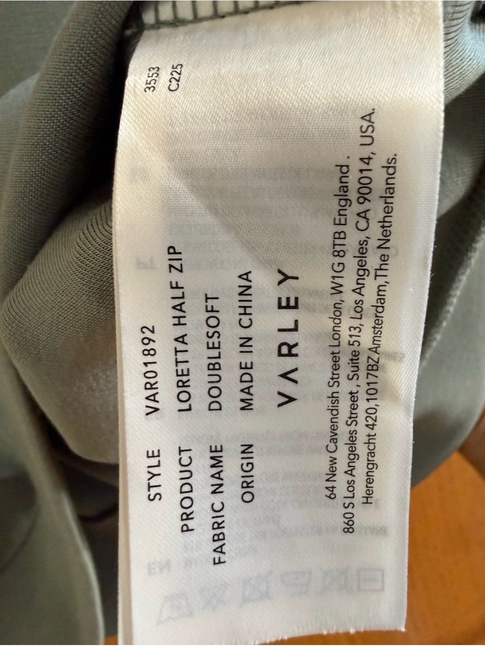 Varley Sleeveless Zip-Neck Lounge Set - Sage Green S - Picture 3 of 6